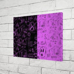 Холст прямоугольный Dead inside purple black - фото 2