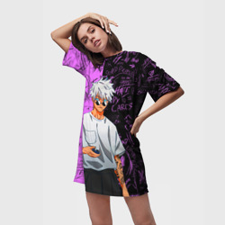 Платье-футболка 3D Модный Сатору Годжо - Магическая битва - фото 2