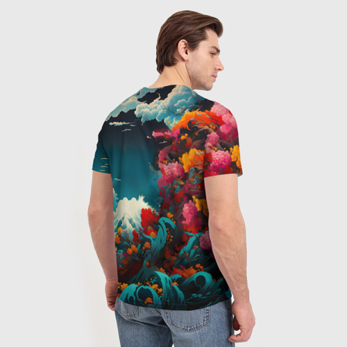 Мужская футболка 3D Художественный дракон от нейросети, цвет 3D печать - фото 4