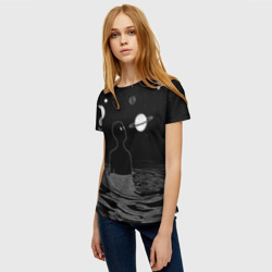 Женская футболка 3D Погружение во вселенную - фото 2