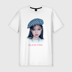 Мужская футболка хлопок Slim Jennie Blackpink