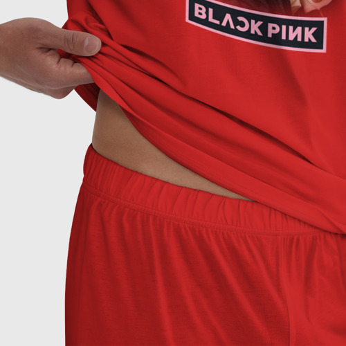 Мужская пижама хлопок Lisa Blackpink music, цвет красный - фото 6