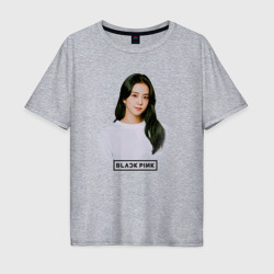 Мужская футболка хлопок Oversize Jennie Kim Blackpink