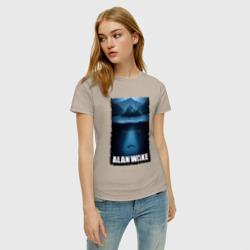 Женская футболка хлопок История Алана Вейка - фото 2