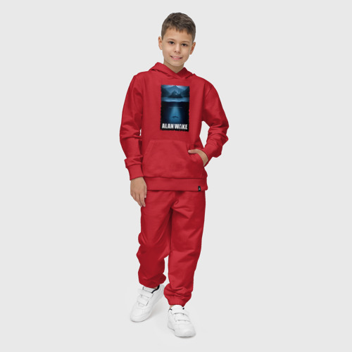 Детский костюм с толстовкой хлопок История Алана Вейка, цвет красный - фото 3