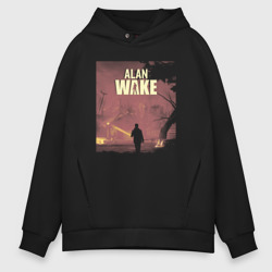 Мужское худи Oversize хлопок Alan Wake art