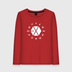 Женский лонгслив хлопок Logo Exo