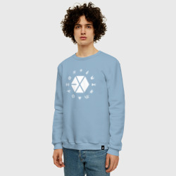 Мужской свитшот хлопок Logo Exo - фото 2