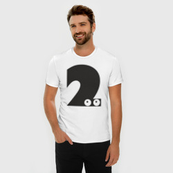 Мужская футболка хлопок Slim Number 002 - фото 2