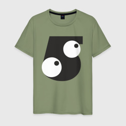 Number 005 – Мужская футболка хлопок с принтом купить со скидкой в -20%