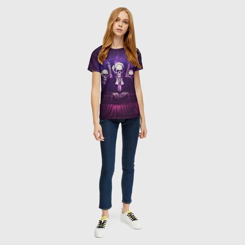 Женская футболка 3D Скелеты Призраки в Суде - Phonk, цвет 3D печать - фото 5