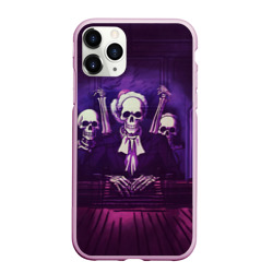 Чехол для iPhone 11 Pro Max матовый Скелеты Призраки в Суде - Phonk