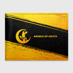 Обложка для студенческого билета Angels of Death - gold gradient: надпись и символ