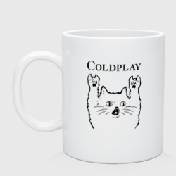 Кружка керамическая Coldplay - rock cat