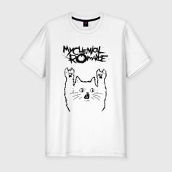 Мужская футболка хлопок Slim My Chemical Romance - rock cat