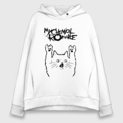 Женское худи Oversize хлопок My Chemical Romance - rock cat