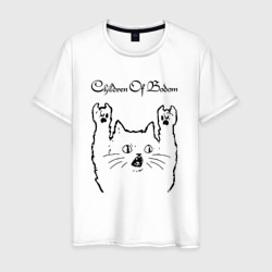 Мужская футболка хлопок Children of Bodom - rock cat
