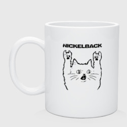 Кружка керамическая Nickelback - rock cat
