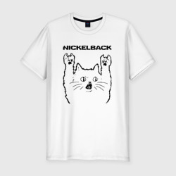 Мужская футболка хлопок Slim Nickelback - rock cat