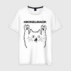 Мужская футболка хлопок Nickelback - rock cat