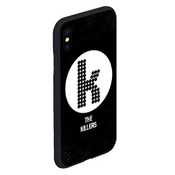 Чехол для iPhone XS Max матовый The Killers glitch на темном фоне - фото 2