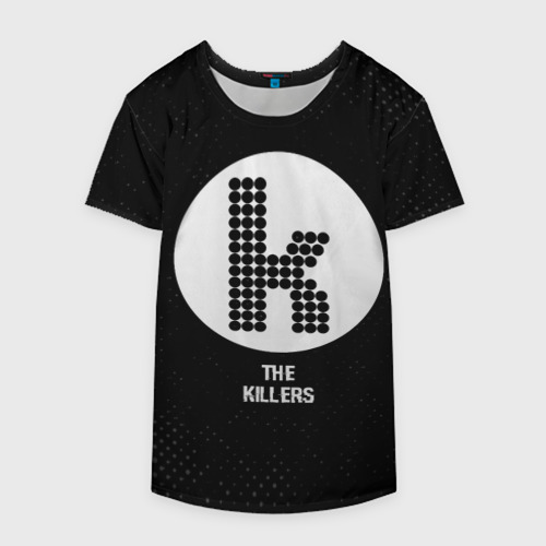 Накидка на куртку 3D The Killers glitch на темном фоне, цвет 3D печать - фото 4