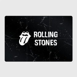 Магнитный плакат 3Х2 Rolling Stones glitch на темном фоне: надпись и символ