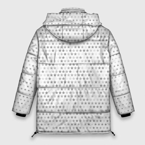 Женская зимняя куртка Oversize Architects glitch на светлом фоне: по-вертикали, цвет черный - фото 2