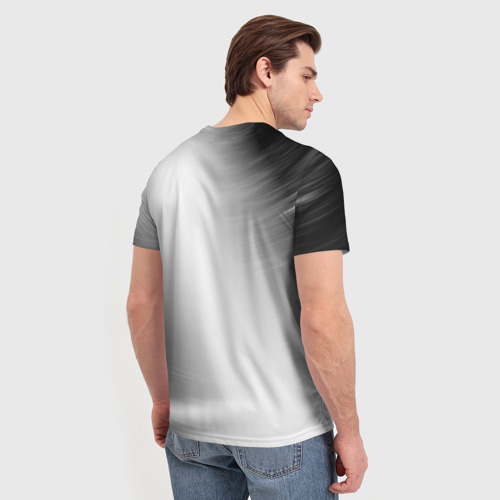 Мужская футболка 3D Megadeth glitch на светлом фоне, цвет 3D печать - фото 4