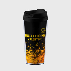 Термокружка-непроливайка Bullet For My Valentine - gold gradient: символ сверху