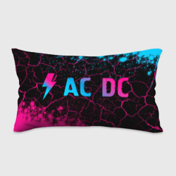 Подушка 3D антистресс AC DC - neon gradient: надпись и символ