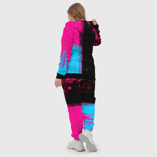 Женский костюм 3D Paramore - neon gradient: по-вертикали, цвет черный - фото 6