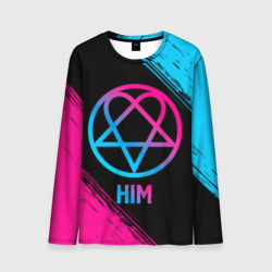 Мужской лонгслив 3D HIM - neon gradient