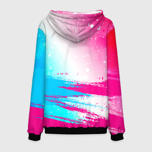 Мужская толстовка 3D Bullet For My Valentine neon gradient style: символ сверху, цвет черный - фото 2