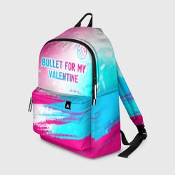 Рюкзак 3D Bullet For My Valentine neon gradient style: символ сверху