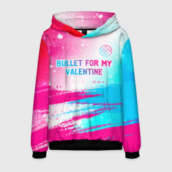 Мужская толстовка 3D Bullet For My Valentine neon gradient style: символ сверху