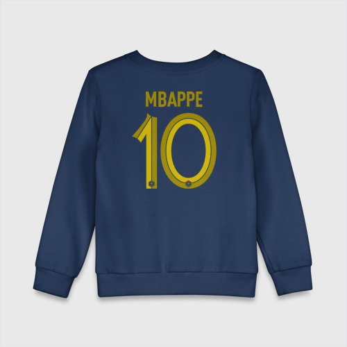 Детский свитшот хлопок Килиан Мбаппе ЧМ 2022 сборная Франции, цвет темно-синий - фото 2