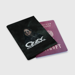 Обложка для паспорта матовая кожа Ozzy Osbourne Dark rain - фото 2