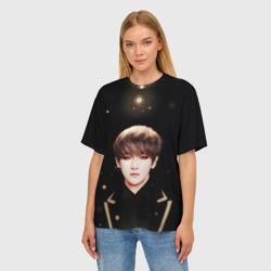 Женская футболка oversize 3D Byun Baek hyun - фото 2