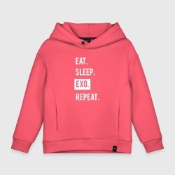 Детское худи Oversize хлопок Eat Sleep Exo Repeat