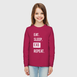 Детский лонгслив хлопок Eat Sleep Exo Repeat - фото 2