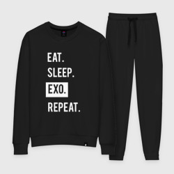 Женский костюм хлопок Eat Sleep Exo Repeat