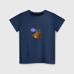 Детская футболка хлопок Кабачки неси - кот мем