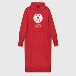 Платье удлиненное хлопок Exo лого