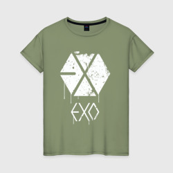 Женская футболка хлопок Exo лого