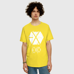 Мужская футболка хлопок Oversize Exo лого - фото 2