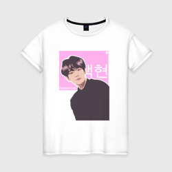 Baekhyun – Женская футболка хлопок с принтом купить со скидкой в -20%