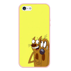 Чехол для iPhone 5/5S матовый CatDog Котопес