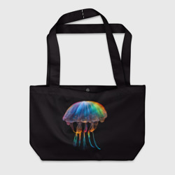 Пляжная сумка 3D Яркая медуза на глубине рисунок