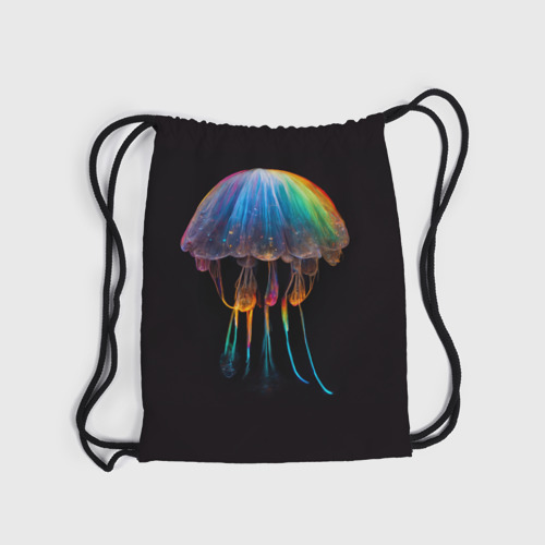 Рюкзак-мешок 3D Яркая медуза на глубине рисунок - фото 6